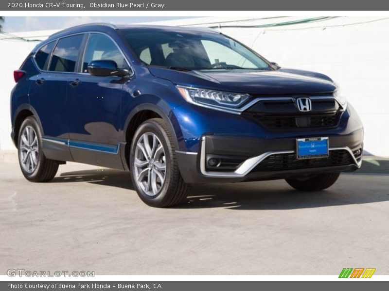 Obsidian Blue Pearl / Gray 2020 Honda CR-V Touring