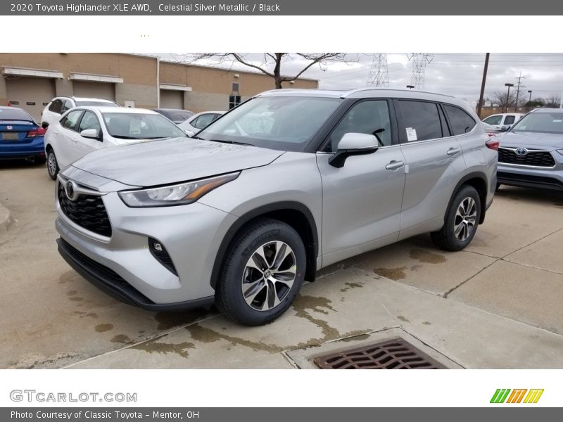 Celestial Silver Metallic / Black 2020 Toyota Highlander XLE AWD