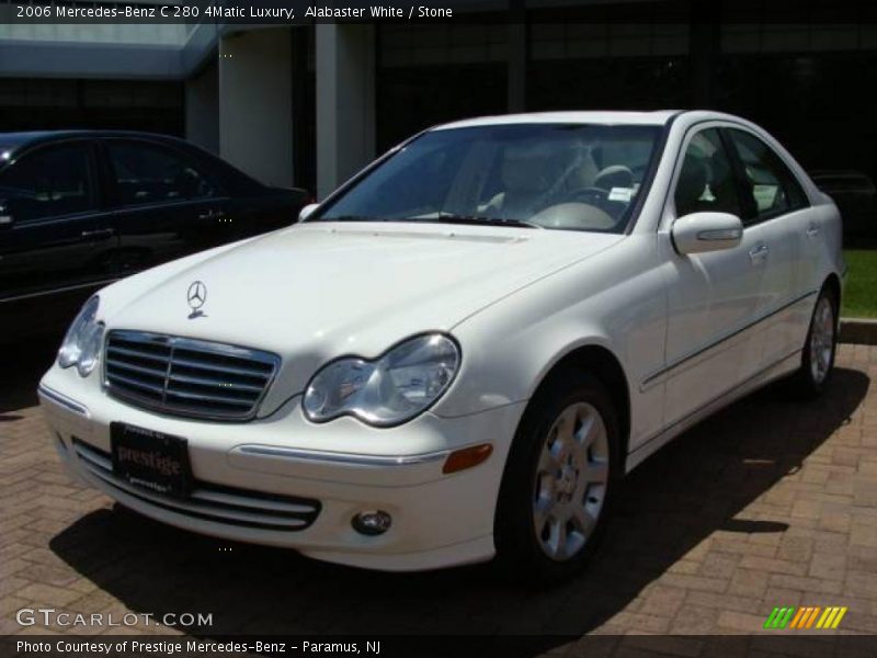Alabaster White / Stone 2006 Mercedes-Benz C 280 4Matic Luxury