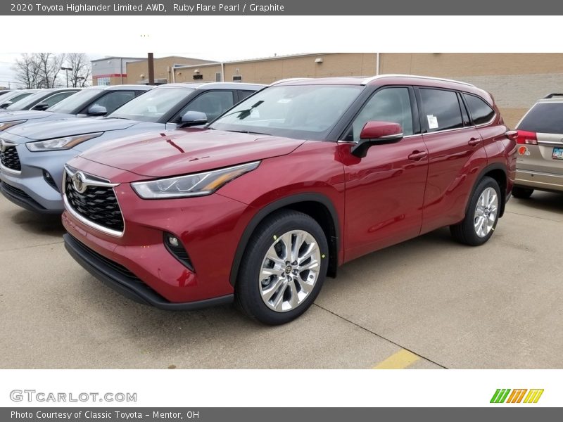 Ruby Flare Pearl / Graphite 2020 Toyota Highlander Limited AWD