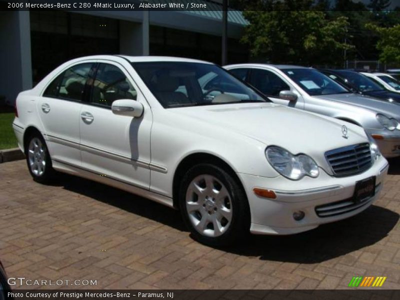 Alabaster White / Stone 2006 Mercedes-Benz C 280 4Matic Luxury