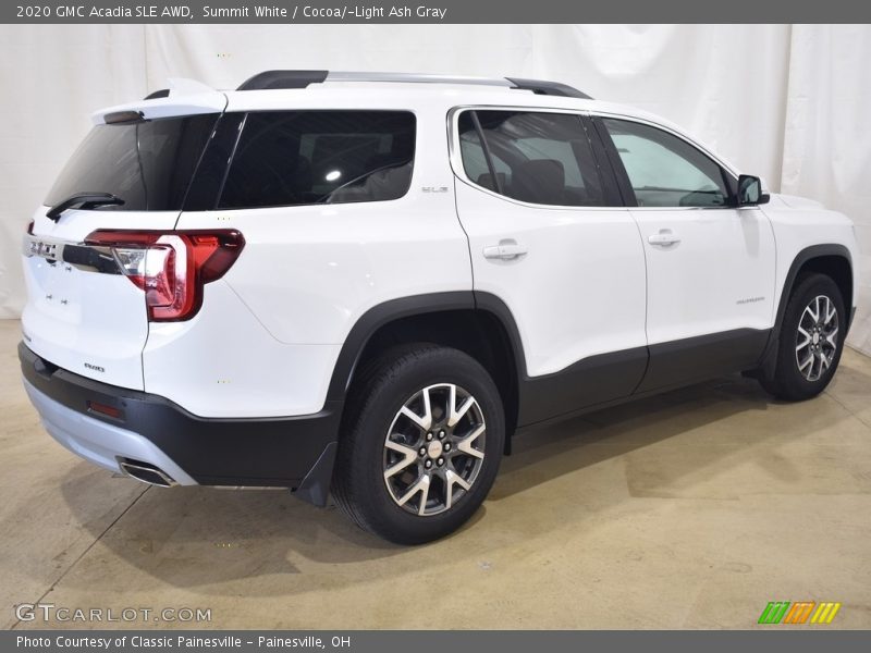 Summit White / Cocoa/­Light Ash Gray 2020 GMC Acadia SLE AWD