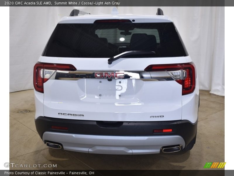 Summit White / Cocoa/­Light Ash Gray 2020 GMC Acadia SLE AWD