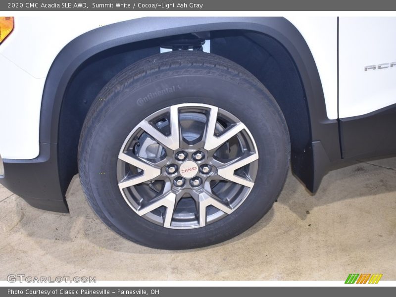 Summit White / Cocoa/­Light Ash Gray 2020 GMC Acadia SLE AWD
