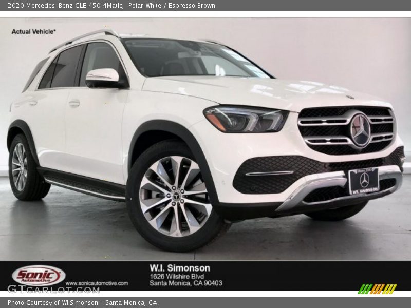 Polar White / Espresso Brown 2020 Mercedes-Benz GLE 450 4Matic