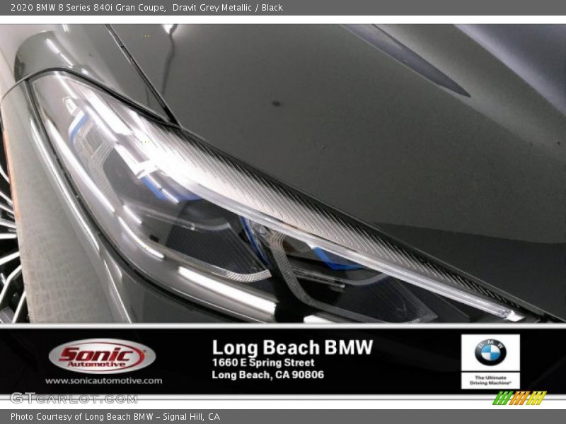 Dravit Grey Metallic / Black 2020 BMW 8 Series 840i Gran Coupe