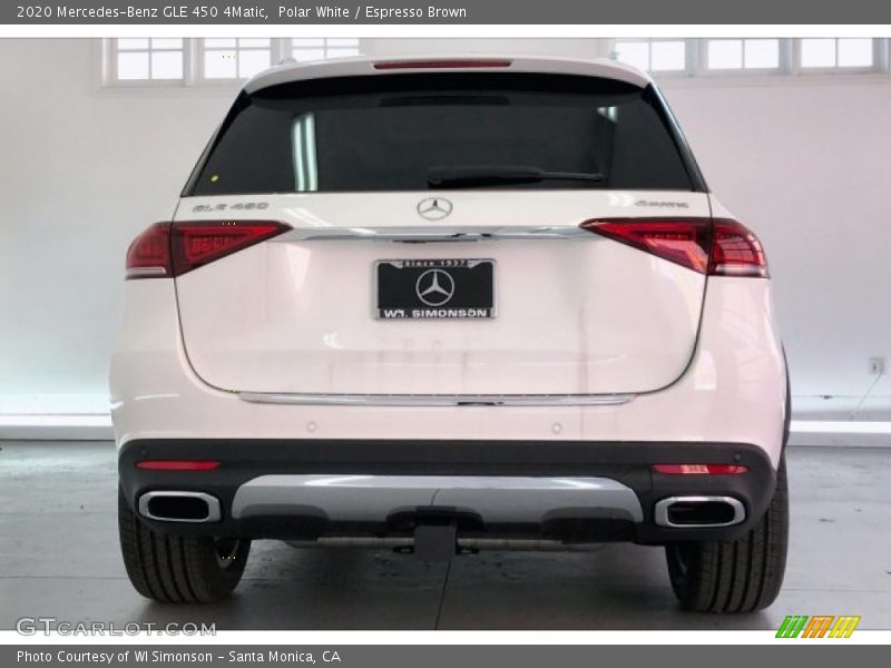 Polar White / Espresso Brown 2020 Mercedes-Benz GLE 450 4Matic