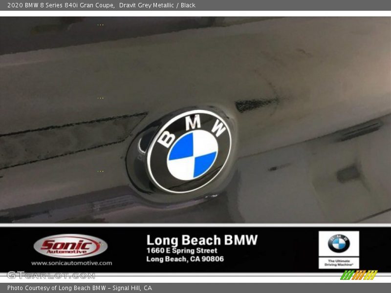 Dravit Grey Metallic / Black 2020 BMW 8 Series 840i Gran Coupe