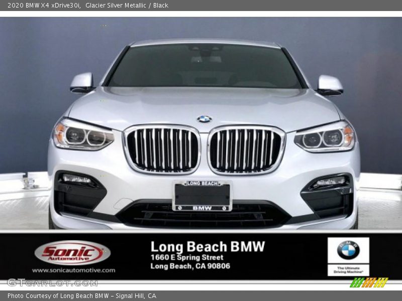 Glacier Silver Metallic / Black 2020 BMW X4 xDrive30i