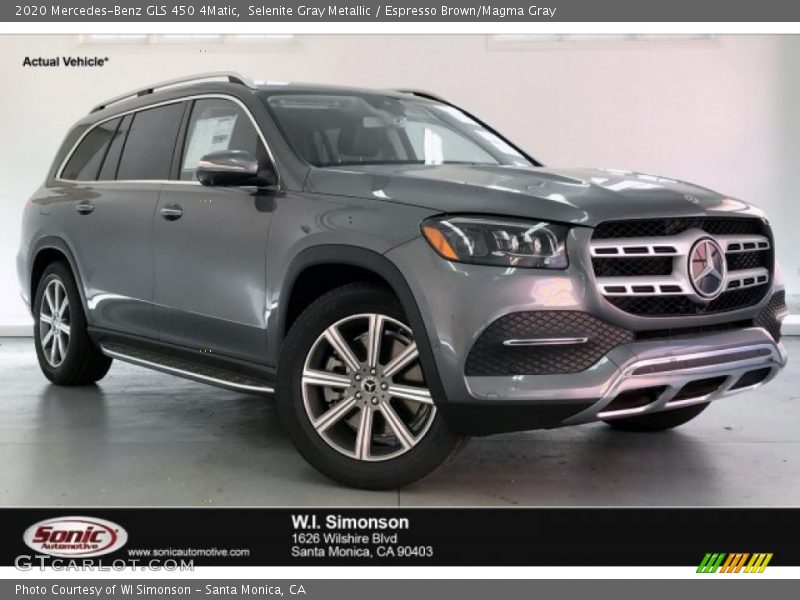 Selenite Gray Metallic / Espresso Brown/Magma Gray 2020 Mercedes-Benz GLS 450 4Matic