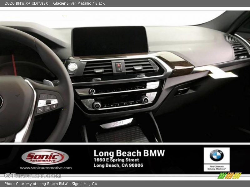 Glacier Silver Metallic / Black 2020 BMW X4 xDrive30i