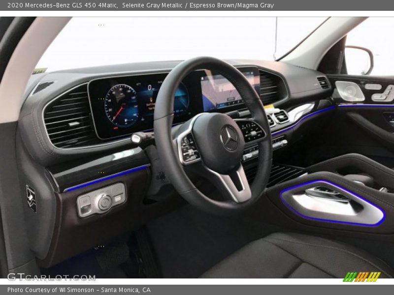 Selenite Gray Metallic / Espresso Brown/Magma Gray 2020 Mercedes-Benz GLS 450 4Matic