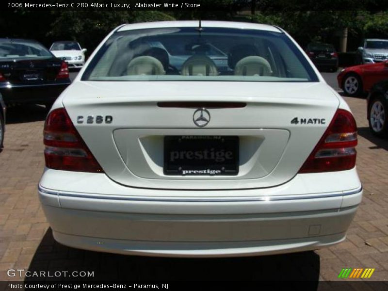 Alabaster White / Stone 2006 Mercedes-Benz C 280 4Matic Luxury