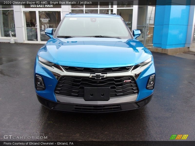 Bright Blue Metallic / Jet Black 2020 Chevrolet Blazer RS AWD