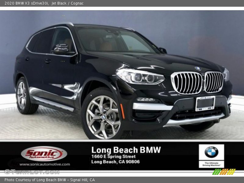 Jet Black / Cognac 2020 BMW X3 sDrive30i