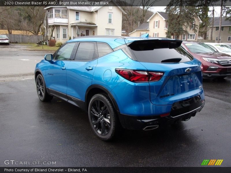 Bright Blue Metallic / Jet Black 2020 Chevrolet Blazer RS AWD