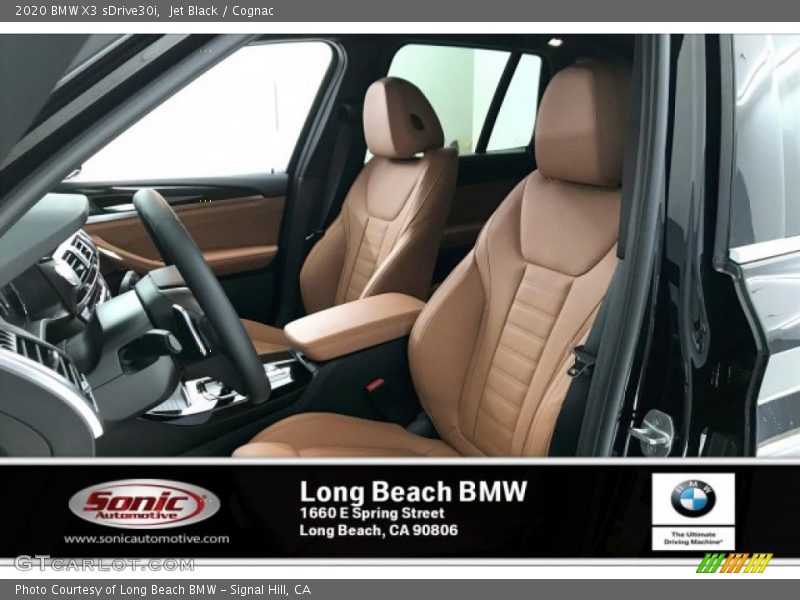 Jet Black / Cognac 2020 BMW X3 sDrive30i