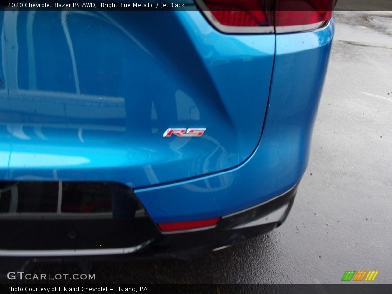 Bright Blue Metallic / Jet Black 2020 Chevrolet Blazer RS AWD