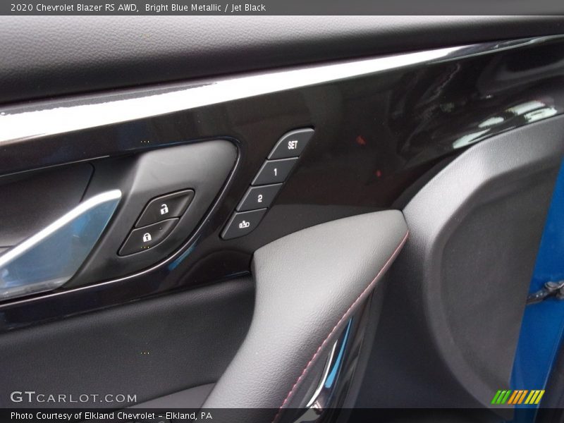 Bright Blue Metallic / Jet Black 2020 Chevrolet Blazer RS AWD
