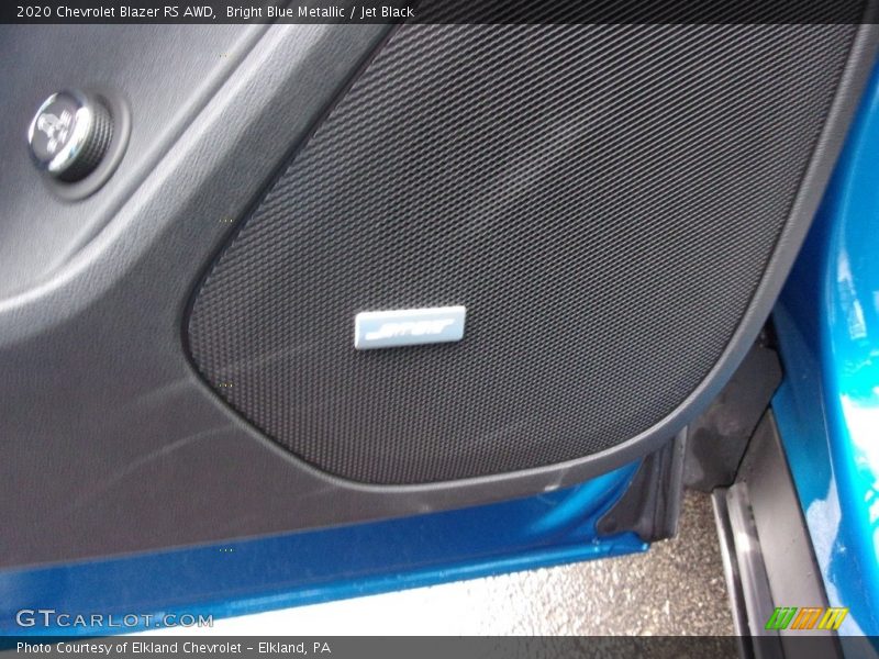 Bright Blue Metallic / Jet Black 2020 Chevrolet Blazer RS AWD