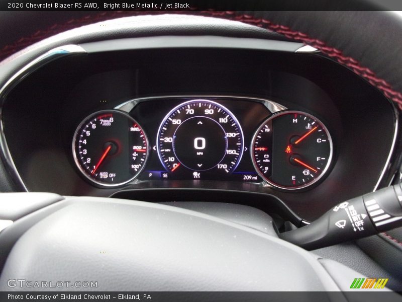 Bright Blue Metallic / Jet Black 2020 Chevrolet Blazer RS AWD