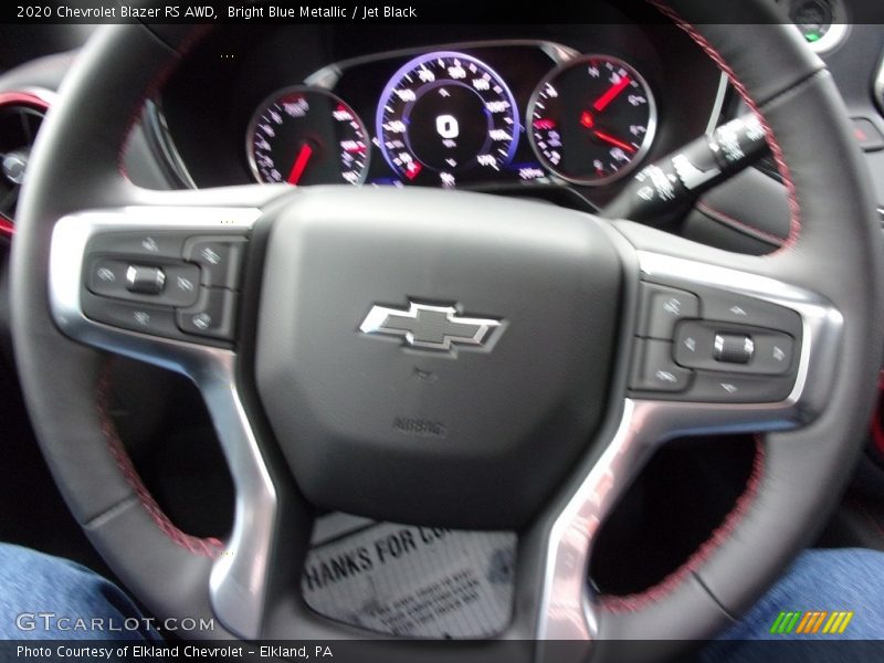 Bright Blue Metallic / Jet Black 2020 Chevrolet Blazer RS AWD