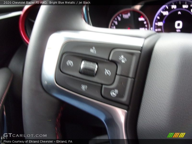 Bright Blue Metallic / Jet Black 2020 Chevrolet Blazer RS AWD