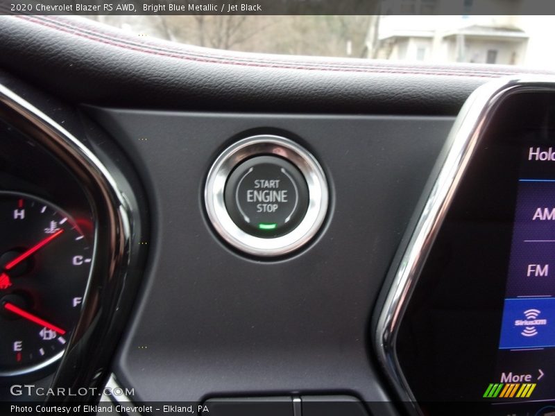 Bright Blue Metallic / Jet Black 2020 Chevrolet Blazer RS AWD