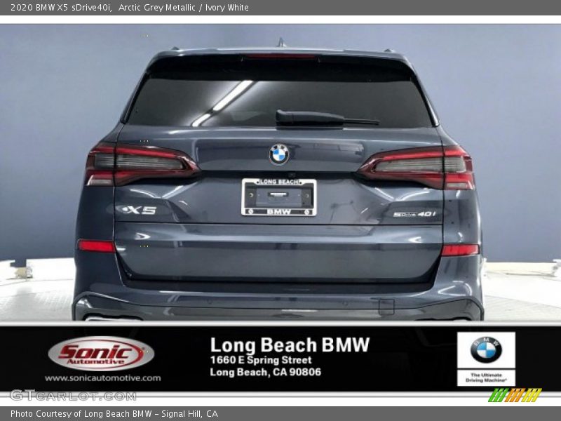 Arctic Grey Metallic / Ivory White 2020 BMW X5 sDrive40i