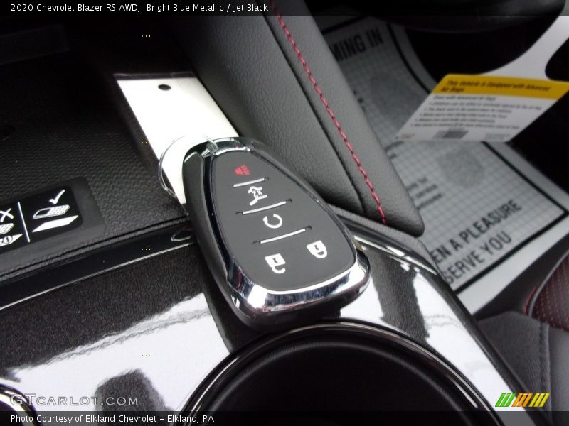 Bright Blue Metallic / Jet Black 2020 Chevrolet Blazer RS AWD