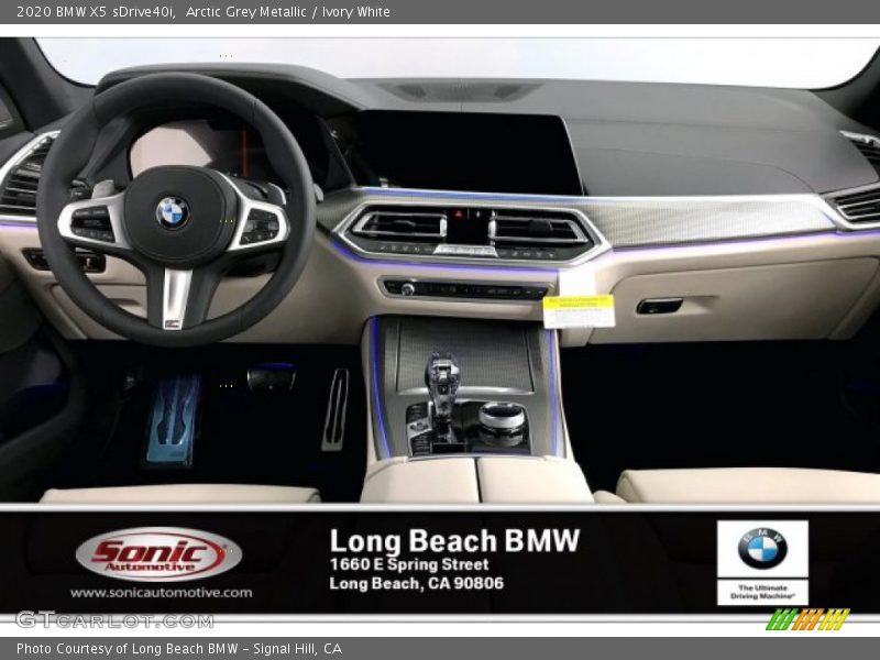 Arctic Grey Metallic / Ivory White 2020 BMW X5 sDrive40i