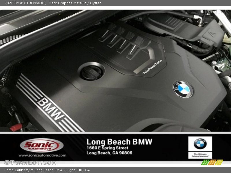 Dark Graphite Metallic / Oyster 2020 BMW X3 sDrive30i