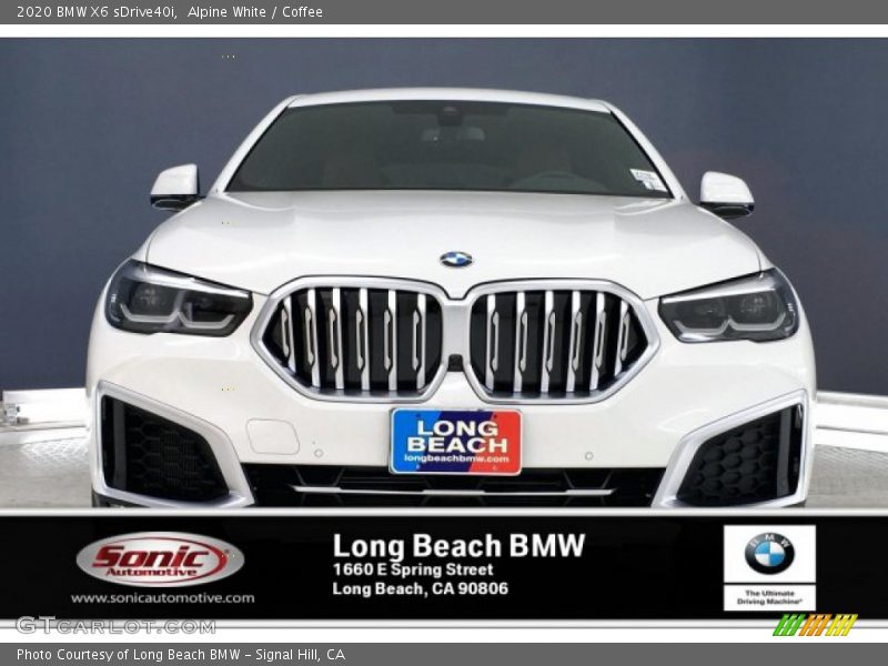 Alpine White / Coffee 2020 BMW X6 sDrive40i