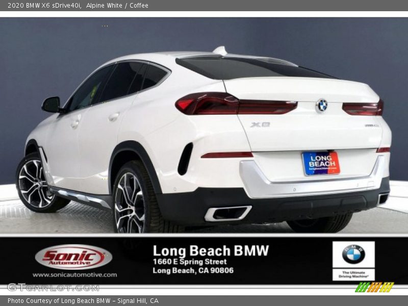 Alpine White / Coffee 2020 BMW X6 sDrive40i