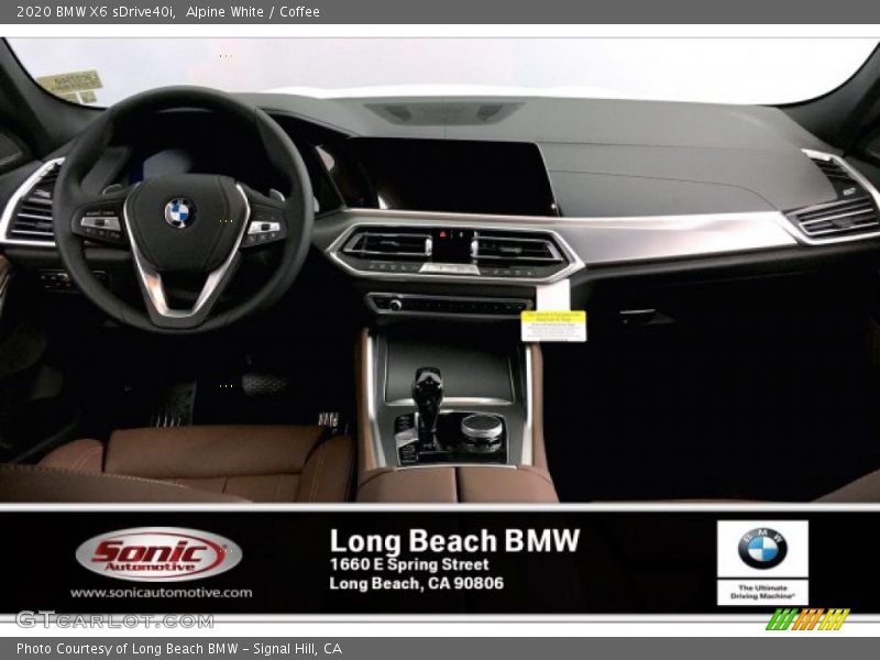 Alpine White / Coffee 2020 BMW X6 sDrive40i