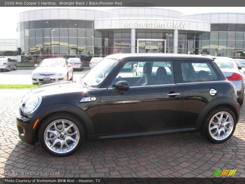 Midnight Black / Black/Rooster Red 2009 Mini Cooper S Hardtop