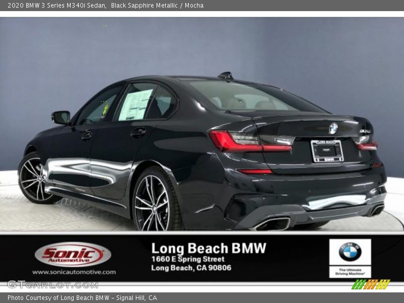 Black Sapphire Metallic / Mocha 2020 BMW 3 Series M340i Sedan