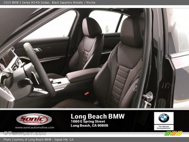 Black Sapphire Metallic / Mocha 2020 BMW 3 Series M340i Sedan