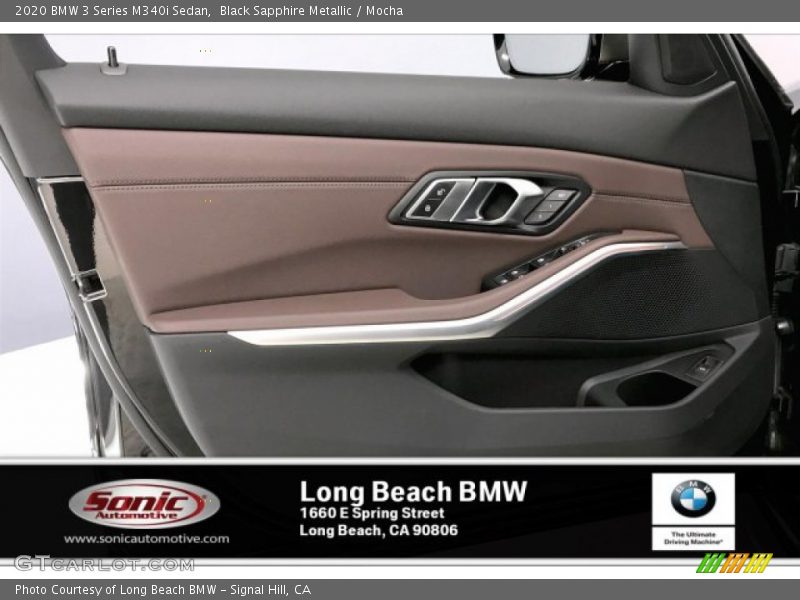 Black Sapphire Metallic / Mocha 2020 BMW 3 Series M340i Sedan