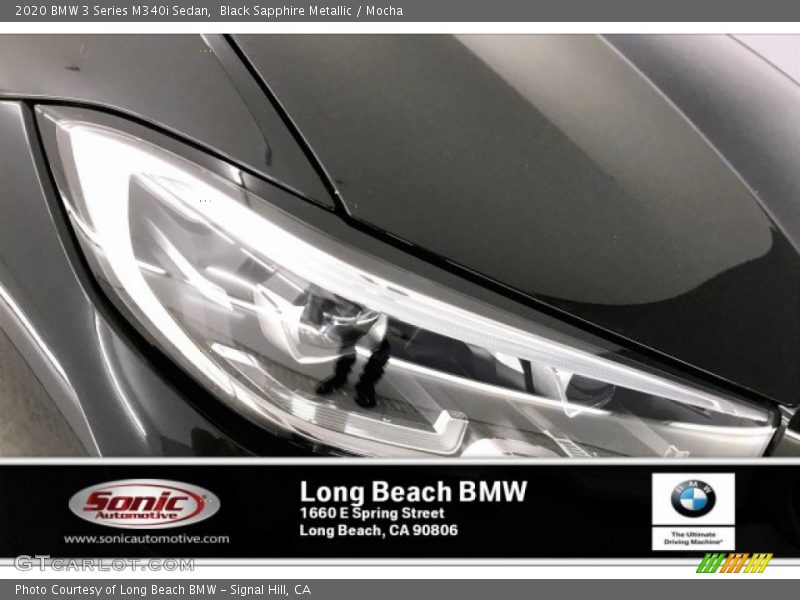 Black Sapphire Metallic / Mocha 2020 BMW 3 Series M340i Sedan