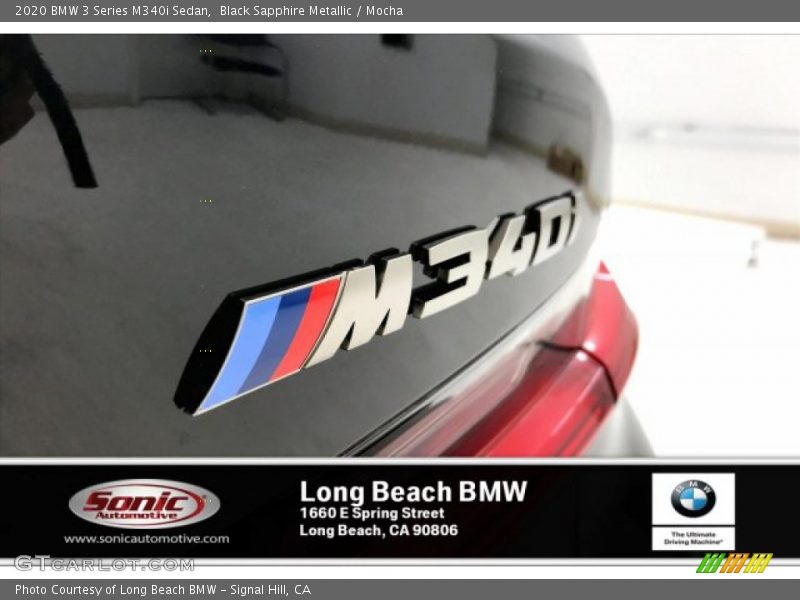 Black Sapphire Metallic / Mocha 2020 BMW 3 Series M340i Sedan