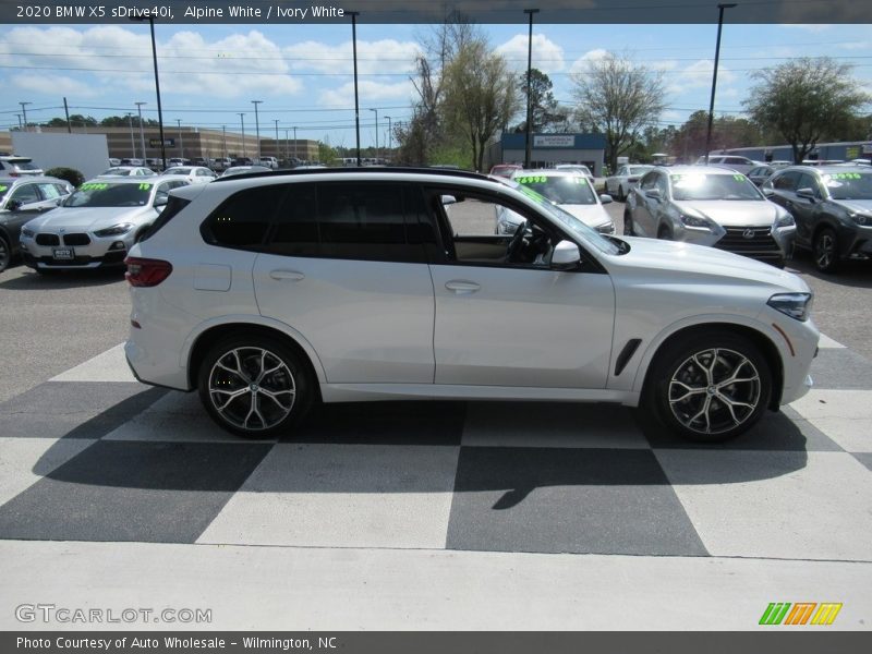 Alpine White / Ivory White 2020 BMW X5 sDrive40i