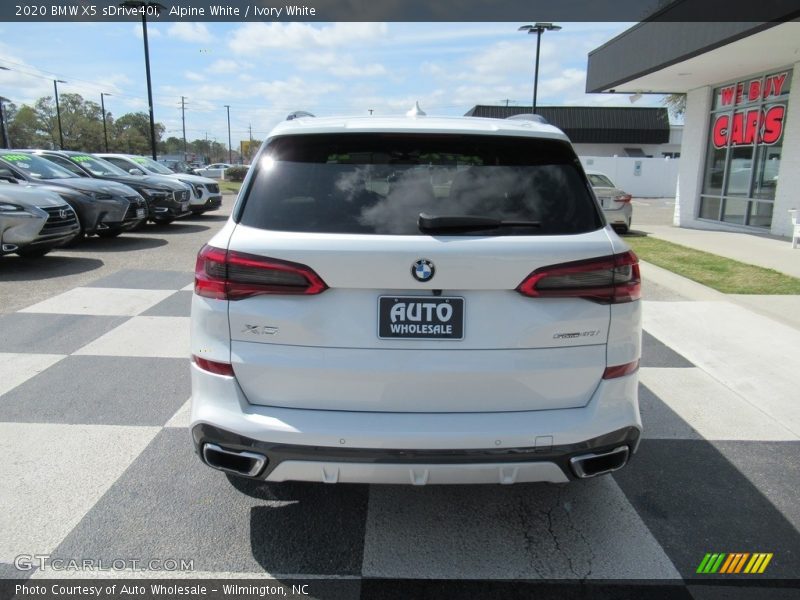 Alpine White / Ivory White 2020 BMW X5 sDrive40i