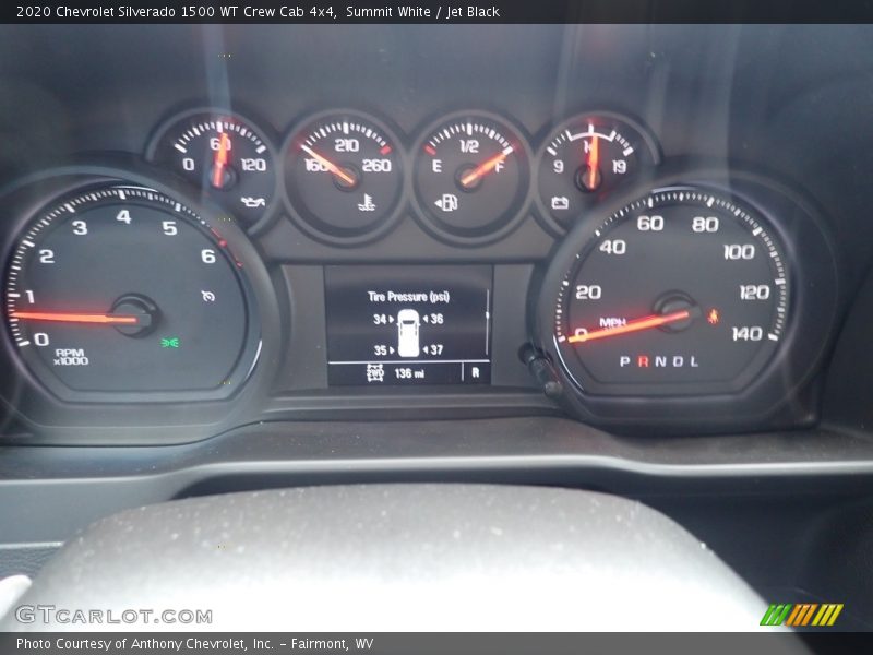 Summit White / Jet Black 2020 Chevrolet Silverado 1500 WT Crew Cab 4x4