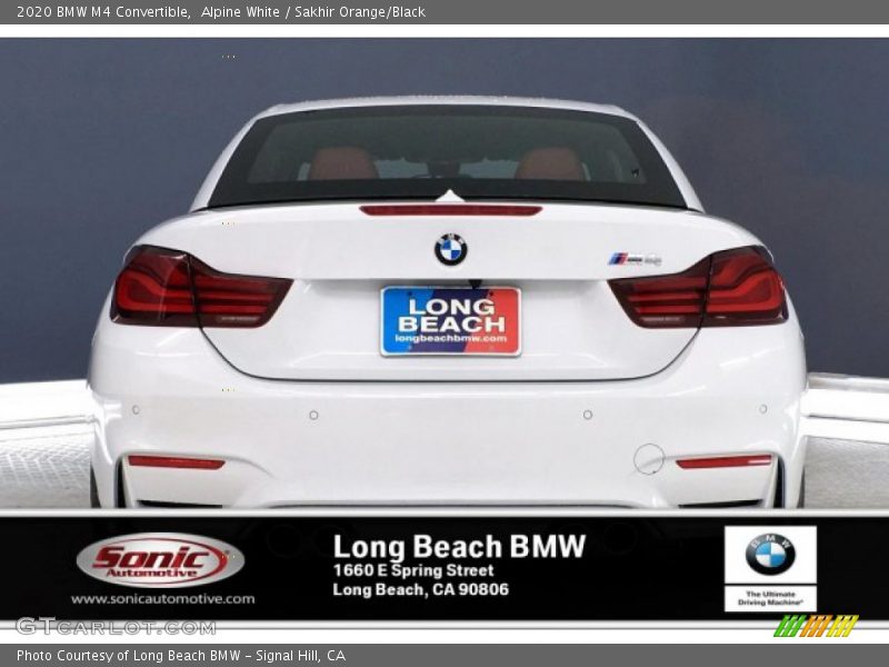 Alpine White / Sakhir Orange/Black 2020 BMW M4 Convertible