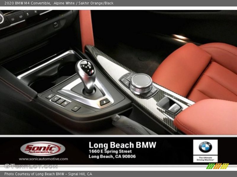 Alpine White / Sakhir Orange/Black 2020 BMW M4 Convertible
