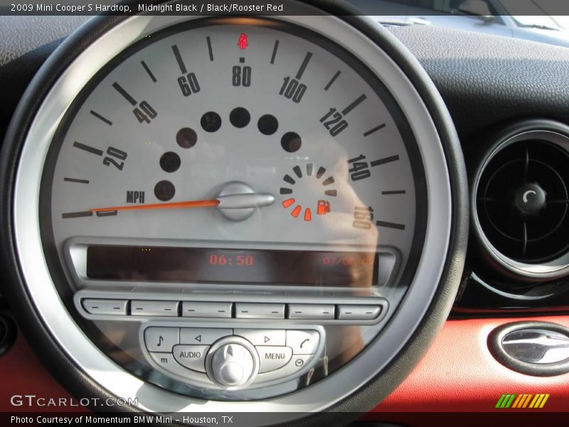 Midnight Black / Black/Rooster Red 2009 Mini Cooper S Hardtop