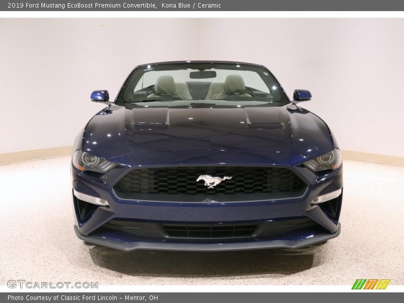 Kona Blue / Ceramic 2019 Ford Mustang EcoBoost Premium Convertible