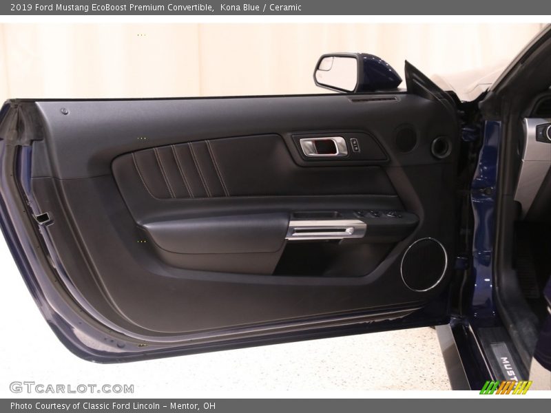 Kona Blue / Ceramic 2019 Ford Mustang EcoBoost Premium Convertible