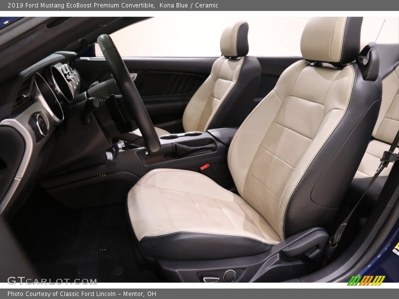 Kona Blue / Ceramic 2019 Ford Mustang EcoBoost Premium Convertible